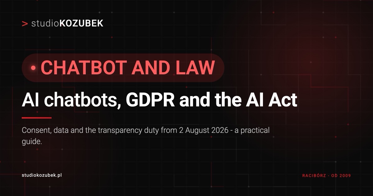 AI chatbots, GDPR and the AI Act - a practical guide for businesses