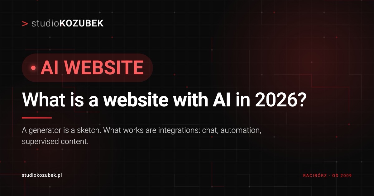 A website with AI - integrations that work