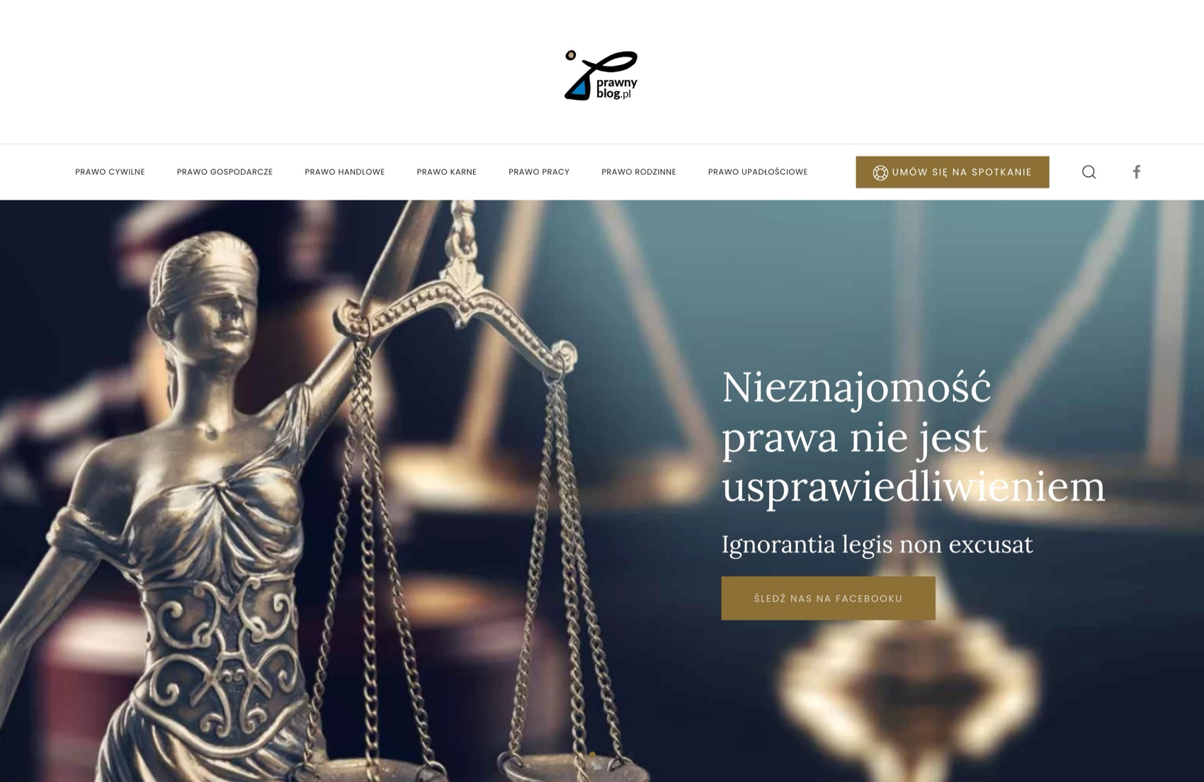 prawnyblog.pl - blog Kancelarii Prawnej LEGATO na ekranie MacBooka